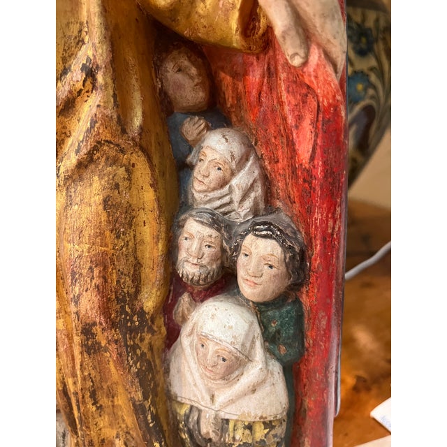 Gold Mid 19th Century Madonna of Mercy in Her Protective Cloak For Sale - Image 8 of 11