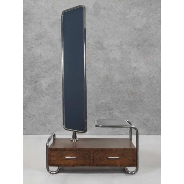Wood Slezak Dressing Table in Walnut by Robert Slezak for Slezak Factories, 1930s For Sale - Image 7 of 15