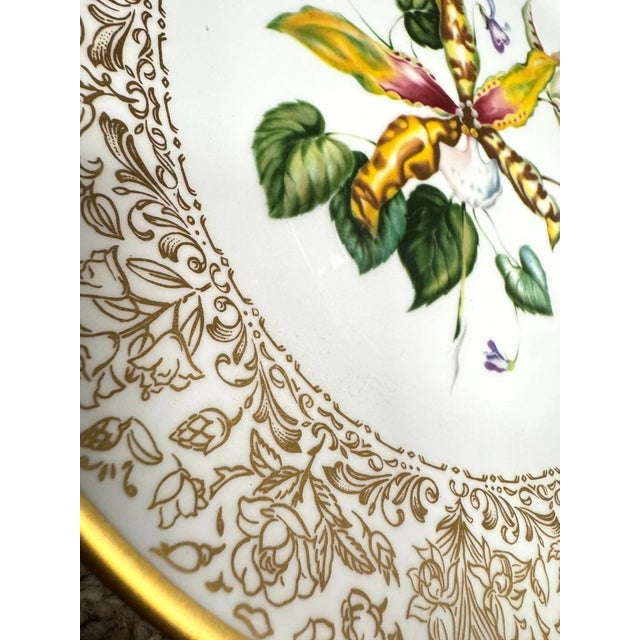 Boehm Flowers of the World Collectible Porcelain Plates -5 For Sale - Image 9 of 14