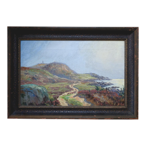 Early 20th Century Remote Coastal Landscape Painting