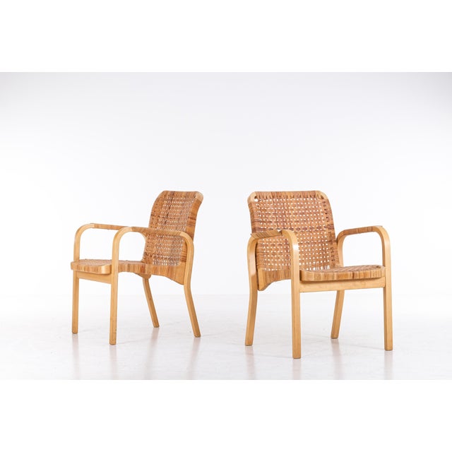 Set of Model 45 Armchairs attributed to Alvar Aalto for Artek, 1970s For Sale - Image 12 of 14