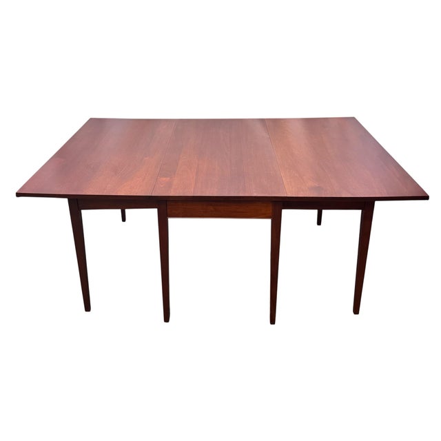 Vintage Traditional Chippendale Style Gate Leg Drop Leaf Dining Table featuring High Quality Solid Cherry Construction,...