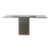Vintage Travertine and Chrome Console Table For Sale