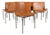 Dining Chairs in Tan Leather and Stainless Steel by Jørgen Høj for PP Møbler, 2010s, Set of 8 For Sale