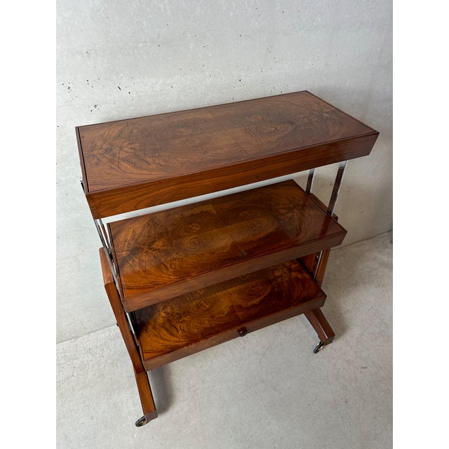 Art Deco Besway Table in Burl Wood, 1930s For Sale - Image 16 of 18