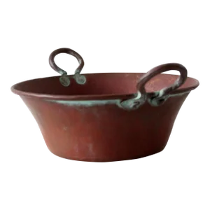 Antique Copper Jam Pot or Kettle