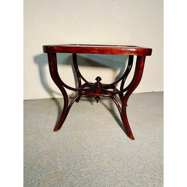 Thonet Game Table with Carved Base by Michael Thonet for Thonet, Pre-1890s For Sale - Image 4 of 6