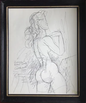 Marcel Gromaire, Homage to Raoul Dufy, 1959, Signed Lithograph