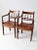 Brown Antique Wooden Parlor Chairs - a Pair For Sale - Image 8 of 10