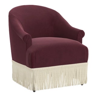 Fringe Chair in Titan Raisin For Sale