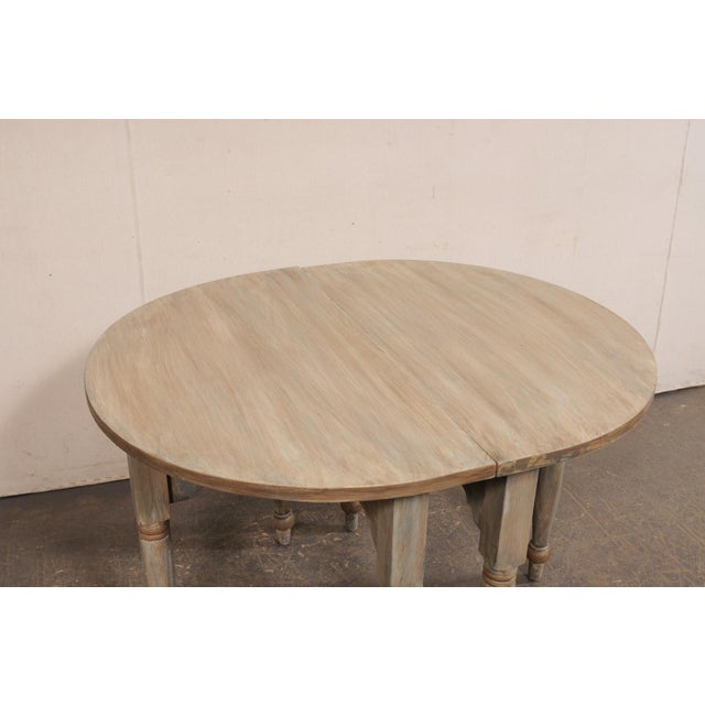 19th Century Swedish Demi-Lunes, or an Oval Center Table For Sale - Image 5 of 11