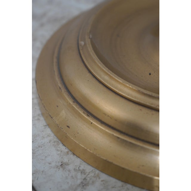 Traditional 1980s Wildwood Brass Trumpet Arm Floor Lamp For Sale - Image 3 of 12