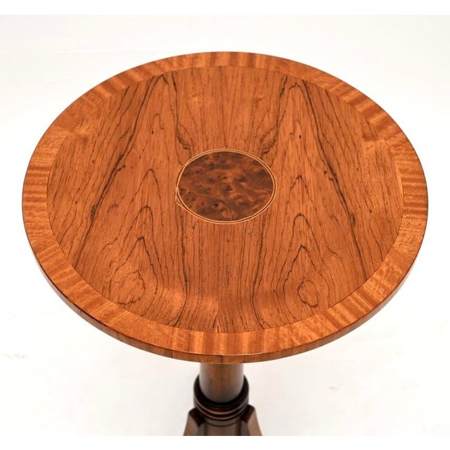 Georgian Style Inlaid Wine Table, 1950 For Sale - Image 4 of 8