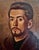 This beautifully executed original oil on canvas portrait of a "Young Man with a Beard "is in the classical style of the...