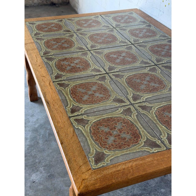 1960s Oak Tiles Coffee Table Danish Mid-Century Modern 1960s For Sale - Image 5 of 12