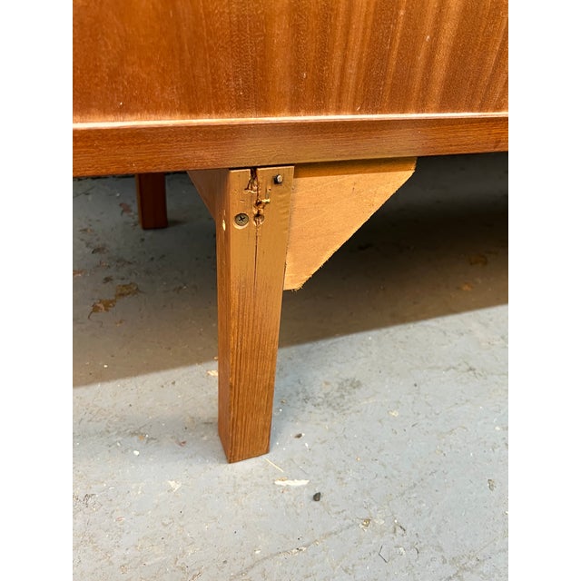 Danish Mid-Century Modern Teak Server W/ Glass Top Hutch For Sale - Image 18 of 18