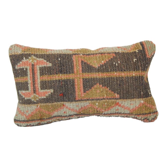 Turkish Oushak Rug Pillow Cover For Sale