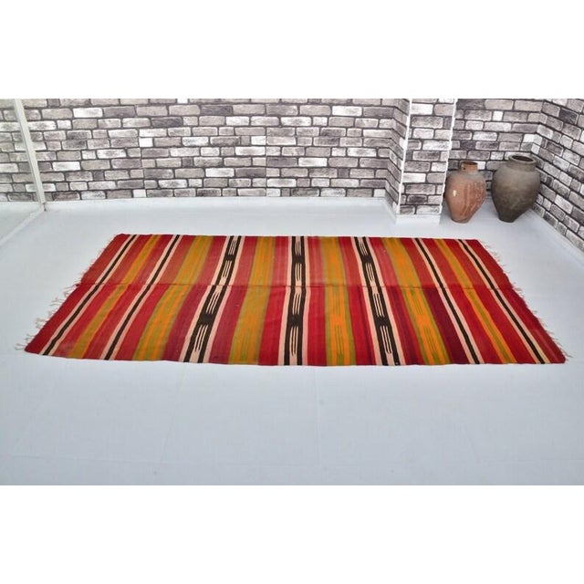 Handmade wool carpet in Turkish Anatolia , Vintage Oushak Rug,Turkish Vintage Anatolian Rug, Handmade wool Rug . One Of...