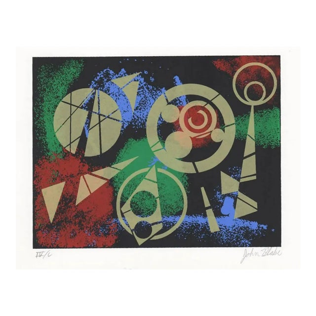 1990s John Blake Abstract Serigraph For Sale