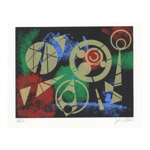 1990s John Blake Abstract Serigraph