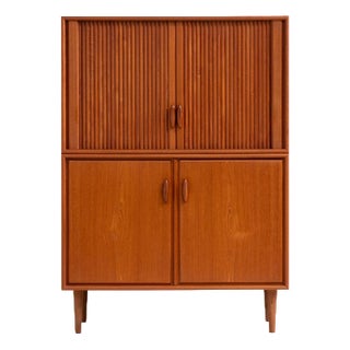 Highboard with Tambour Doors by Heinrich Riestenpatt, 1960s For Sale