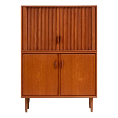Highboard with Tambour Doors by Heinrich Riestenpatt, 1960s For Sale