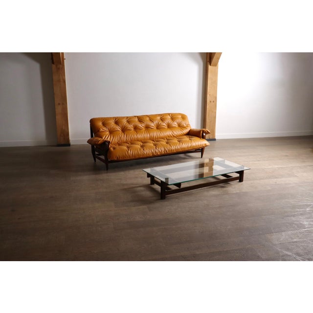 Brown Rodeio Sofa by Jean Gillon for Italma Wood Art, Brazil, 1965 For Sale - Image 8 of 17