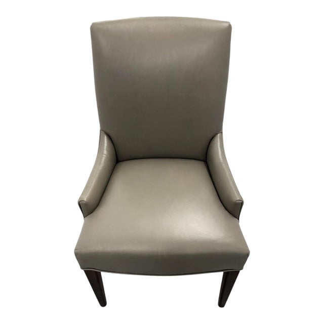 Arhaus Rhen Leather Side Arm Chair - Showroom Sample For Sale