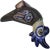 Vintage Ceramic Parrot with Brass Inlay For Sale In New York - Image 6 of 7