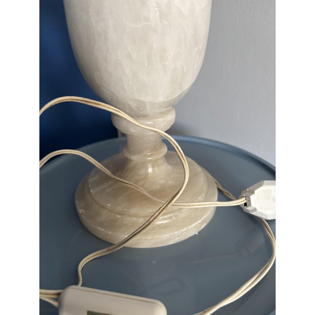Vintage Alabaster Table Lamp, 1920s For Sale - Image 13 of 16