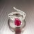 Natural Ruby Diamond Ring 6.5 14k W Gold 2.32 TCW Certified For Sale - Image 9 of 18