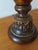 1990s Tuscan Marbled Amber & Bronze Scroll Table Lamp — Old World Revival For Sale - Image 15 of 17