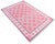 Handmade Cotton Natural Vegetable Dyed Reversible Pink and White Checked Tile Rug - 12'x15' For Sale - Image 11 of 11