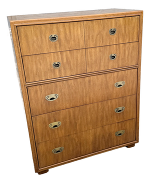 Drexel “Passages” Campaign Style Highboy Dresser