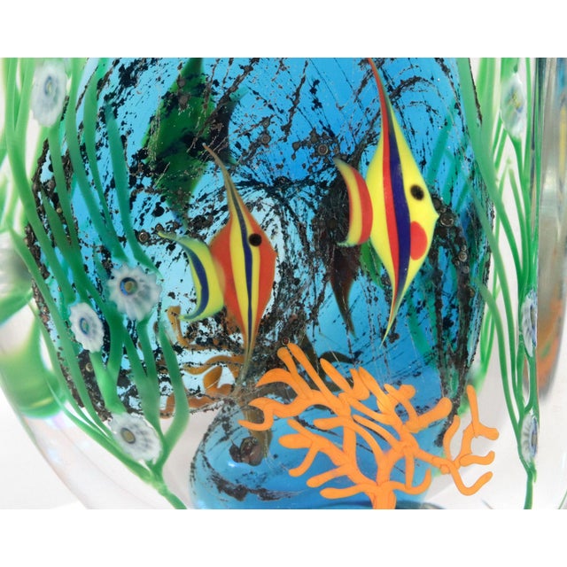 Art Glass Zellique Studios Coral Reef Blown and Molded Aquarium Bookends For Sale - Image 10 of 14