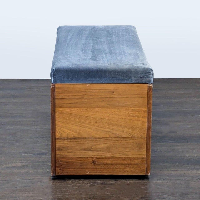 Cb2 Storage Bench With Upholstered Top For Sale In San Francisco - Image 6 of 11