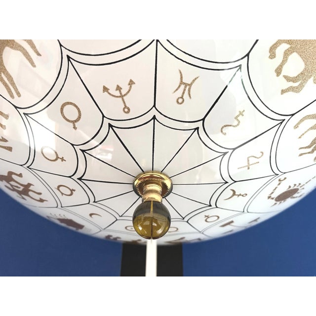 1970s Astrological Star Flush Light For Sale - Image 13 of 18