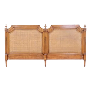 Vintage French Provincial Louis XV King Sized Bed Headboard