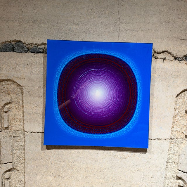 For your consideration, an original contemporary abstract art wall constructed in acrylic on wood. Signed by the artist...