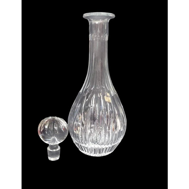 Traditional Late 20th Century Marquis by Waterford Clear Crystal Barcelona Decanter For Sale - Image 3 of 10