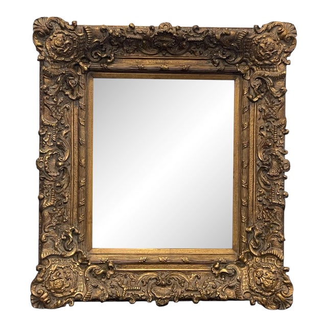1990s John-Richard Ornate Giltwood Baroque Style Wall Mirror For Sale