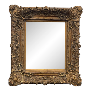 Vintage John-Richard Ornate Giltwood Baroque Style Wall Mirror