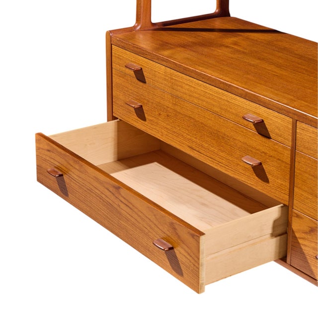 Hans Wegner for Ry Møbler Mid Century Danish Teak Credenza and Hutch For Sale - Image 10 of 12
