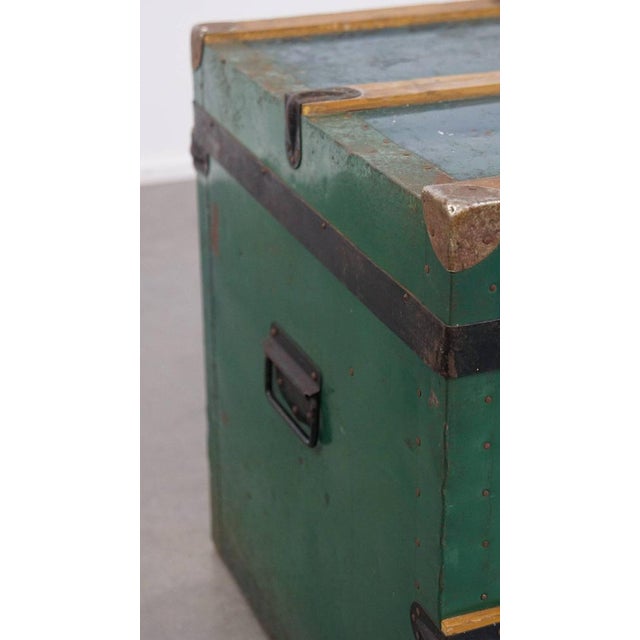Large Antique Travel Chest with Handles, Early 1900s For Sale - Image 15 of 16