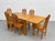 Mid Century Modern Scandinavian Solid Pine Dining Table + Drop Leaf Expandable, C. 1970's For Sale - Image 14 of 16