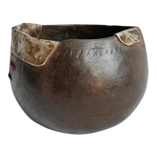 African Vintage Rustic Tribal Village Pitcher For Sale