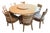 Large Round Kitchen Table With 8 Chairs For Sale
