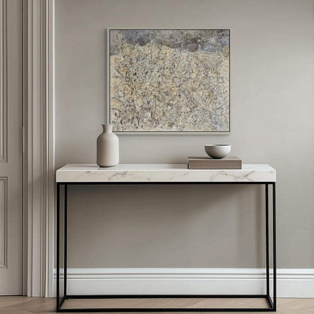 Original Abstract Relief Landscape Oil Painting by Diane Grant Mixed media. Oil on canvas. Signed on the back. Unframed....