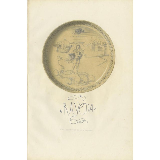 Mid 19th Century Delange, Illustration of a Plate of Mr. Daviller, 1869, Print For Sale - Image 5 of 5