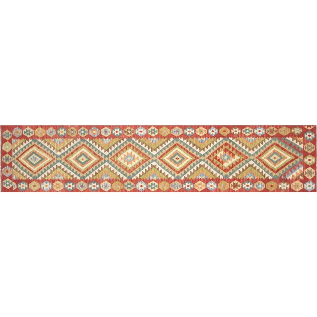 Contemporary Afghan Kilim Runner For Sale